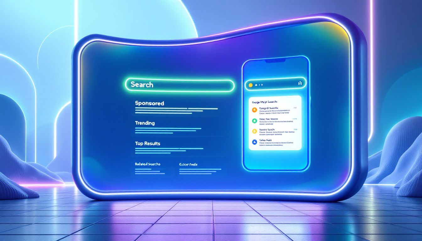 An overview of Google Paid Search with search results displayed.
